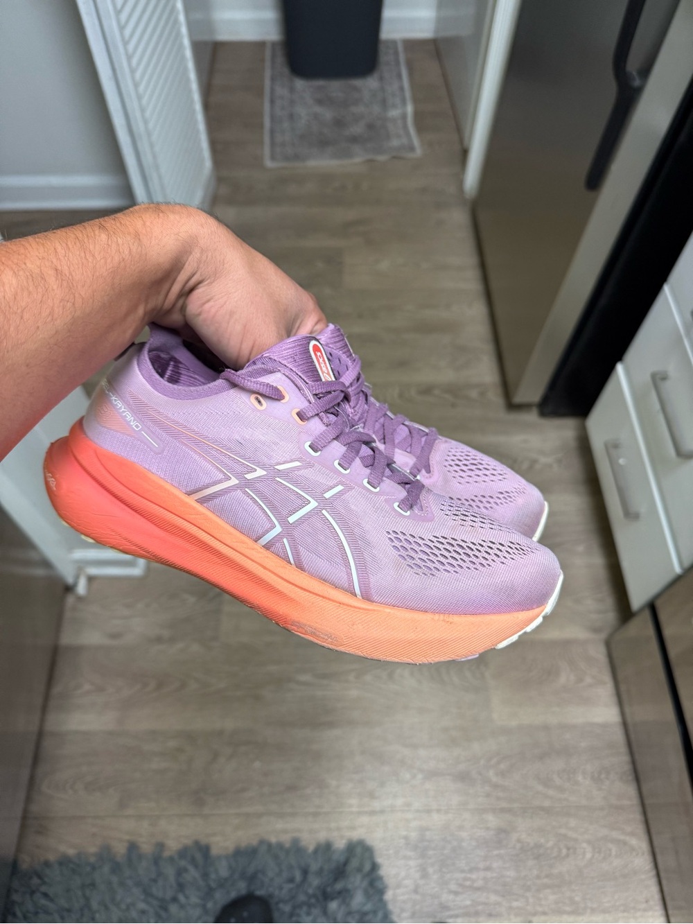 ASICS Gel-Kayano 31 Purple Orange Women Size 8.5 Used